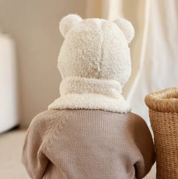Bonnet d'hiver de  bébé avec écharpe